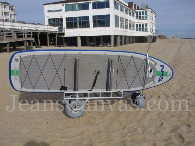 paddle board beach cart 1