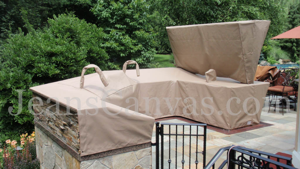 914 custom canvas outdoor kitchen cover